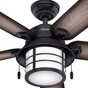 Hunter Fan Key Biscayne Indoor Outdoor Ceiling Fan With 2 LED Lights