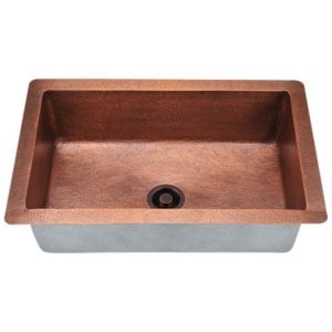 903 single bowl copper kitchen sink