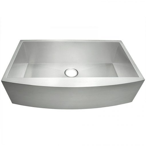 AKDY 33 Single Bowls 18 Gauge Undermount Apron Handmade Stainless Steel Kitchen Sink 1