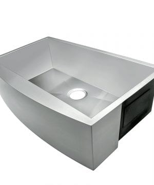 AKDY 33 Single Bowls 18 Gauge Undermount Apron Handmade Stainless Steel Kitchen Sink 4