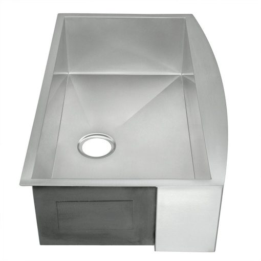 AKDY 33 Single Bowls 18 Gauge Undermount Apron Handmade Stainless Steel Kitchen Sink 5