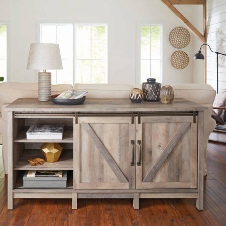 Better Homes And Gardens Rustic Gray Farmhouse Tv Stand