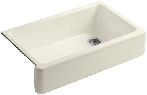 kohler self-trimming white apron farmhouse kitchen sink 1