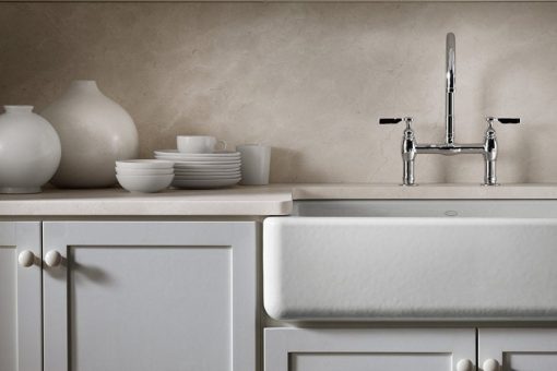 kohler self-trimming white apron farmhouse kitchen sink 2