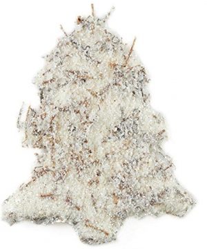 Group Of 3 Snowy Twig And Glitter Tree Ornaments Farmhouse Natural Holiday Decor 0 300x360