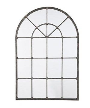 Ashley Furniture Signature Design Oengus Arched Window Finished Metal Mirror Traditional Bronze Finish 0 300x360