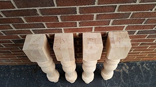 Unfinished Farmhouse Dining Table Legs, Unfinished Farmhouse Table