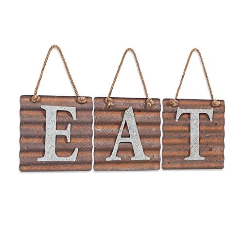 Xing Cheng Eat Kitchen Wall Decor Sign,Metal Letters Plaque Country Rustic  Farmhouse Pantry Art Decorations Theme Sets - Farmhouse Goals