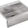 Kohler 3935 1 NA Top Mount Single Bowl Stainless Steel Kitchen Sink With Tall Apron For 30 Inch Cabinet 0 100x100