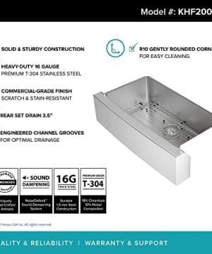 Kraus Khf200 36 Standart Pro Kitchen Stainless Steel Sink Inch Kitchen Stainless Steel Sink