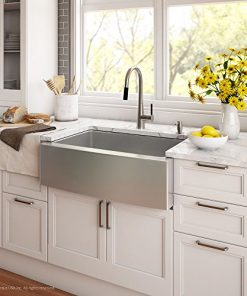 Kraus Khf203 36 Standart Pro Kitchen Stainless Steel Sink 35 88 36 Inch Round Apron 60 40 Double Dowl