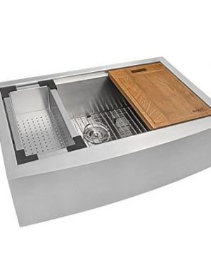 Ruvati Apront Front 16 Gauge Kitchen Sink Single Bowl 0 300x360
