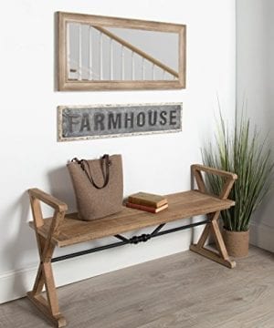 Kate And Laurel Okeene Large Vintage Farmhouse Sign Wall Art With