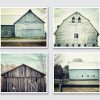 Rustic Farmhouse Decor Set Of 4 5x7 Aqua And Teal Barn Prints Fixer Upper Home Decor Wall Art 0 100x100