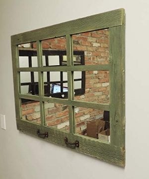 Window Style 9 Paned Mirror 23 5 X 33 25 Reclaimed Barn Wood