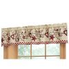 Collections Etc Country Heart Checkered Rod Pocket Window Valance Red 0 100x100