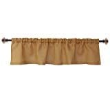 Cotton Craft 2 Piece 100 Jute Burlap Window Valance Set In Color Natural Size 72 Inch By 16 Inch Made From 100 Natural Jute 0