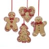 Gingerbread Men Tree And Heart Ornament Set OF 4 0 100x100