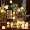 Globe Rattan Ball String Lights Goodia 138feet 40 LED Warm White Fairy Light For IndoorBedroomCurtainPatioLawnLandscapeFairy GardenHomeWeddingHolidayChristmas TreeParty 0 100x100