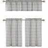 GoodGram 3 Pc Plaid Country Chic Cotton Blend Kitchen Curtain Tier Valance Set Assorted Colors 0 100x100
