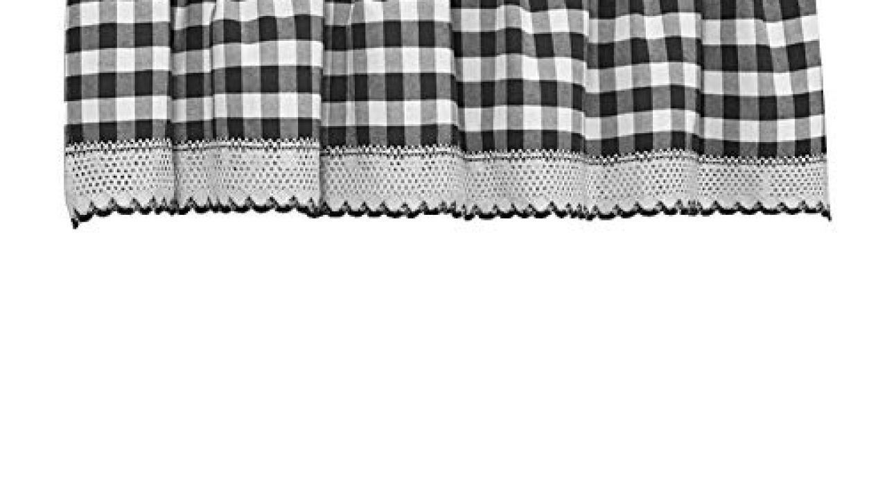 Goodgram Buffalo Check Plaid Gingham Custom Fit Window Curtain Treatments Assorted Colors Styles Sizes Farmhouse Goals