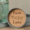 Mason Jar Lid Coaster Faith Hope Love Mason Jar Lid Coaster Faith Hope Love 0 100x100