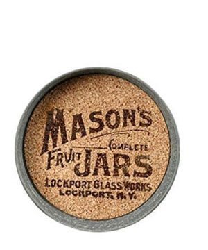 Mason Jar Lid Coaster With Mason Jar Logo Set Of 4 0 300x360