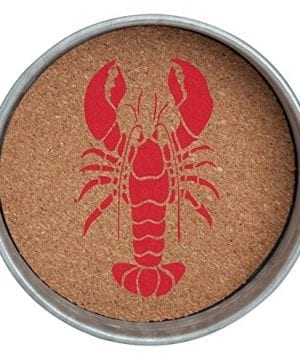 Occasionally Made 4 X 4 X 1 LobsterCrayfish Mason Jar Lid Coaster Stack 0 300x360