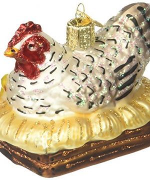 Old World Christmas Ornaments Hen On Nest Glass Blown Ornaments For Christmas Tree 0 300x360