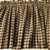 Valance Homespun Black And Tan Country Primitive Theme Curtain Window Treatment Extra Wide 0 100x100