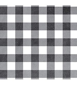 Black And White Paper Place Mats In Rustic Black Buffalo Check 25 SHEETS Lumberjack Party Supplies 0 300x333