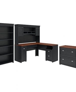 Bush Furniture Fairview L Shaped Desk With Hutch 0 300x360