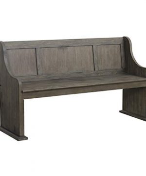 Homelegance Toulon 62 Inch Church Pews Dining Bench Wire Brushed Pine 0 300x360