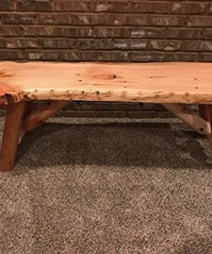 Rustic Log Bench Pine And Cedar With Live Edge Furniture 0 300x360