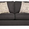 Ashley Furniture Signature Design Alenya Sofa Loveseat With 2 Throw Pillows Classic Upholstery Vintage Casual Charcoal 0 100x100
