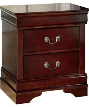 Ashley Furniture Signature Design Alisdair Nightstand 2 Drawers Traditional Rectangular Dark Brown 0 300x360