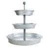 BisonHome 3 Tiered Serving Tray Large Rustic Decorative Galvanized Metal Home Farmhouse Dcor Display Stand Coffee Margarita Bar Party Appetizers Cupcake Stand Indoor Outdoor Use 0 100x100