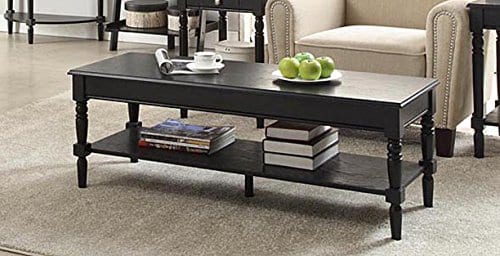 White Convenience Concepts French Country Coffee Table Driftwood 