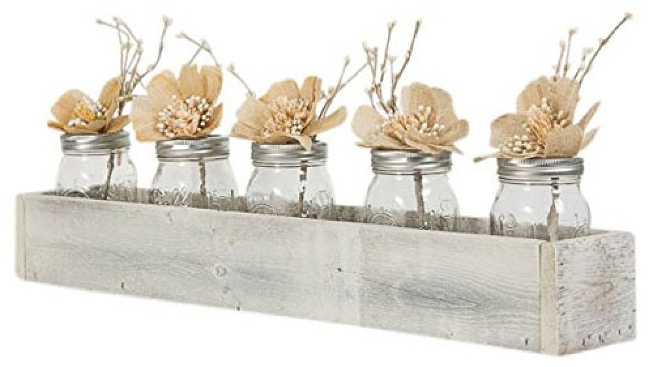 wood tray centerpiece