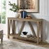 Home Accent Furnishings New 52 Inch Wide A Frame Entry Table Rustic Oak Finish 0 100x100