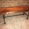 Industrial Pipe And Wood Coffee Table Live Edge Rustic Vintage 0 100x100