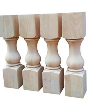 18 Traditional Bench Legs Or Coffee Table Legs Unfinished Wood Wide Set Of 4 0 300x360