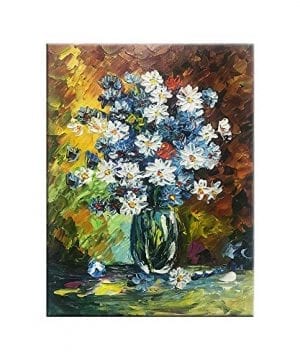 Abtract Oil Paintings On Canvas Hand Painted Wall Artwork Flower Paintings For Bedroom Living Room Office Decor 16x12 Inch