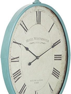 Aspire Sonia Oval Wall Clock Blue 0 0 273x360