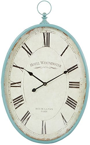 Aspire Sonia Oval Wall Clock Blue 0