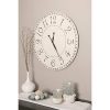 BrandtWorks Oversized Antique White Farmhouse Wall Clock 24 X 24 0 100x100