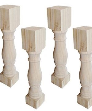 Btibpse 125 Traditional Bench Legs Unfinished Coffee Table Legs TV Bench Leg Set Of 4 0 300x360