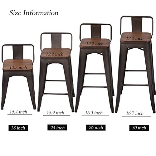 Changjie Furniture 26 Inch Bar Stools, 26 Inch Bar Stools