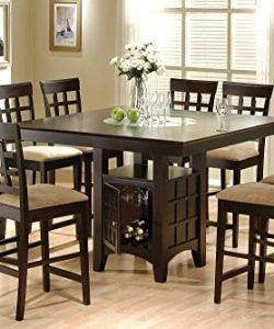 Coaster Home Furnishings 9 Piece Counter Height Storage Dining Table WLazy Susan Chair Set 0 250x300