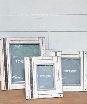 Foreside Home Garden Ffrd06194 4x6 Rustic Wood Frame White